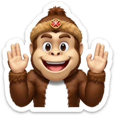 donkey kong making 👌 sticker