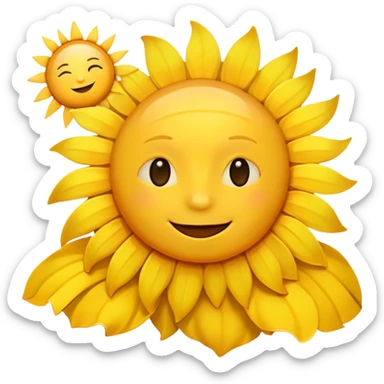 Sunshine with text Good Morning sticker