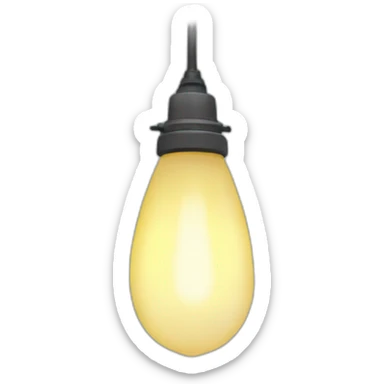 lampara de luz sticker