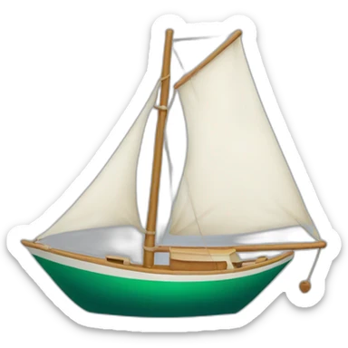 Duck sailboat sticker