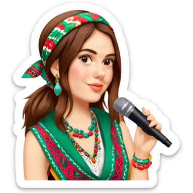 Colorful Singer sticker