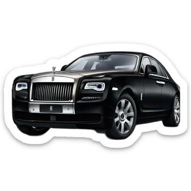 Black-rolls-royce-ghost sticker