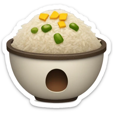 Chipotle rice bowl sticker