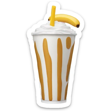 banna shake from mac donalds sticker