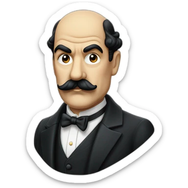 Hercule Poirot sticker
