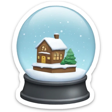 snow globe sticker