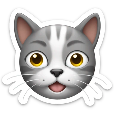 a crying cat emoji sticker