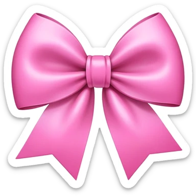 pink bow sticker