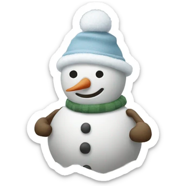Snow man  sticker