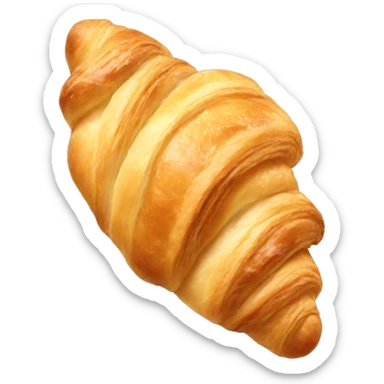 creamy croissant sticker