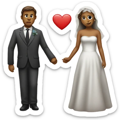 Forbidden marriage sign sticker