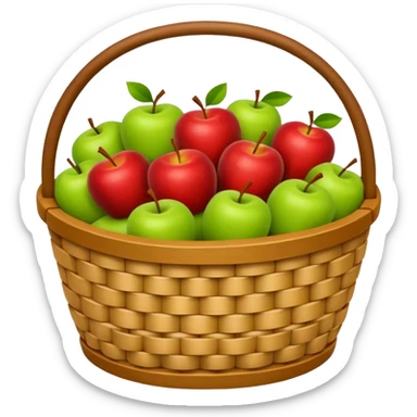 Apple Basket sticker