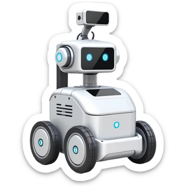 Lightweight delivery robot with modular cargo slots sticker