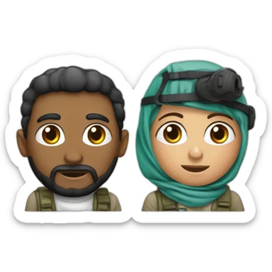 Israel et palestine en conflit sticker