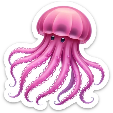 coquette jellyfish sticker