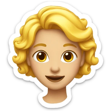 femme heureuse sticker