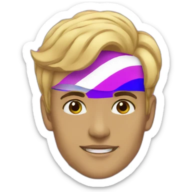 bisexual flag sticker