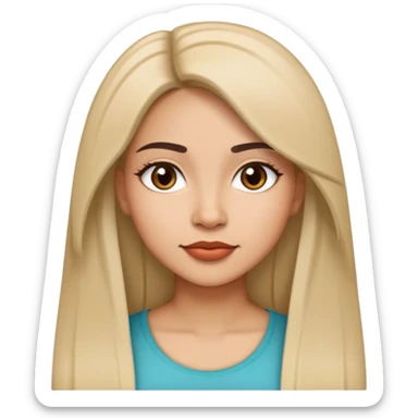 Straight hair Latina and pretty sticker