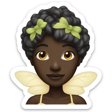 Black fairy darkskin  sticker
