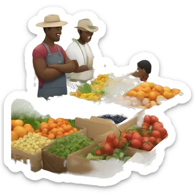 Farmers market sticker