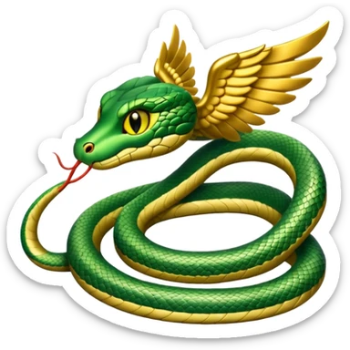 Snake with wings sticker