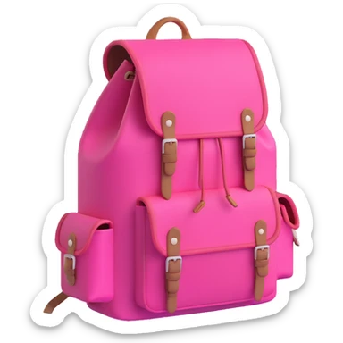 big pink explorer backpack sticker