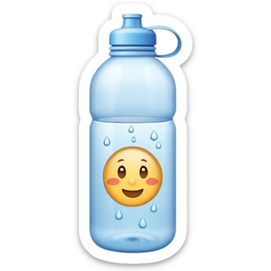 Store bought Water bottle emoji sticker