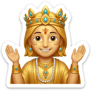 Need an emoji of Anjeneya god giving blessings sticker