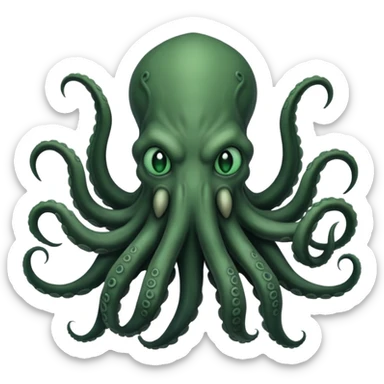 black Cthulhu sticker