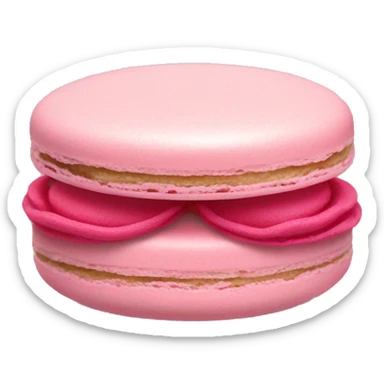 macaron rosa sticker