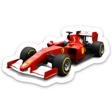 ferrari formula 1 car sticker