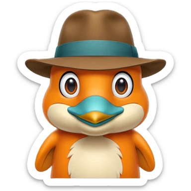 Perry platypus  sticker