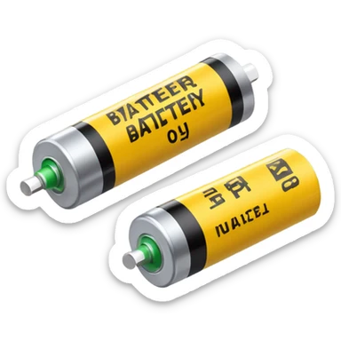 AA battery sticker