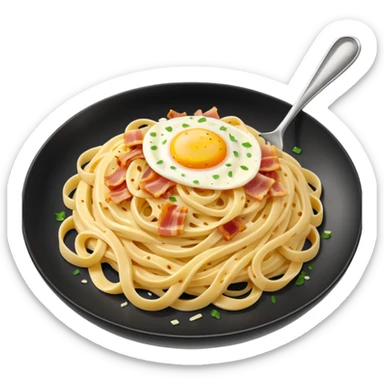 traditional italian carbonara sticker