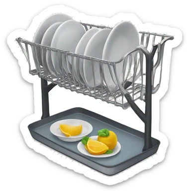 Dish rack sticker