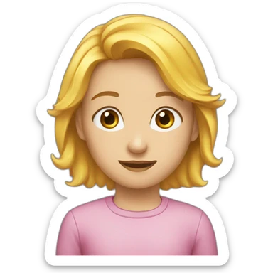 дівчинка,квітка, sticker