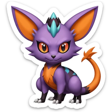 Noivern-Noibat-Torracat-fusion sticker