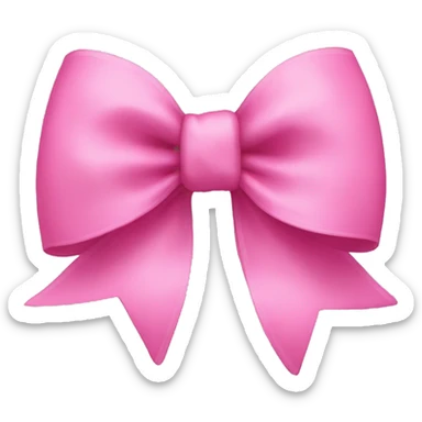 pink bow sticker