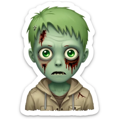 cute zombie sticker
