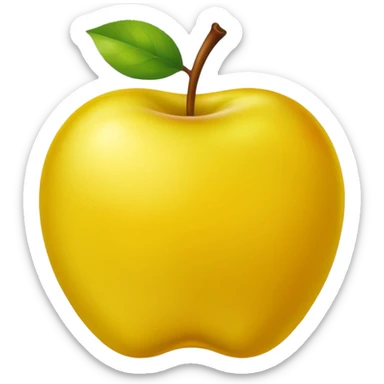 yellow apple golden delicious  sticker