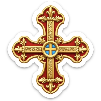 Occitan cross of Toulouse county sticker