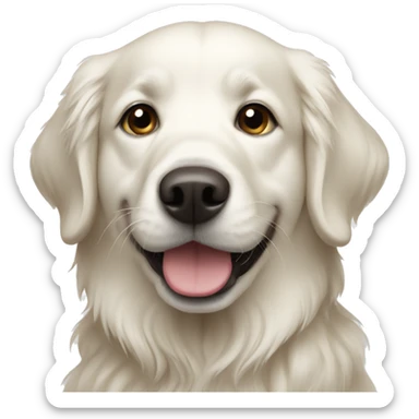 White golden retriever  sticker