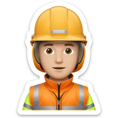 Protective Gear Worker man sticker