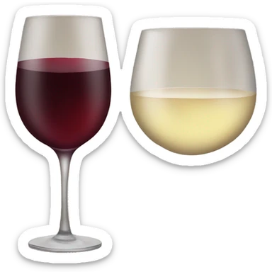 A glass of wine in the evening sticker