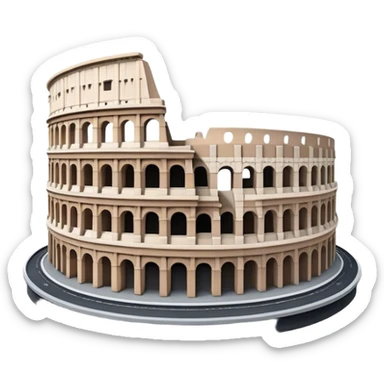 A classic colosseum for modern robots to compete and train sticker