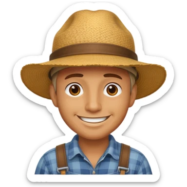 papa le gusta la iidea granjero  sticker