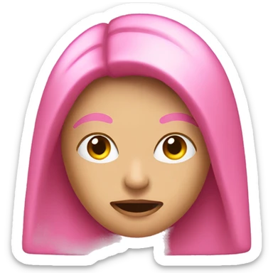 You’re blocked emoji pink sticker