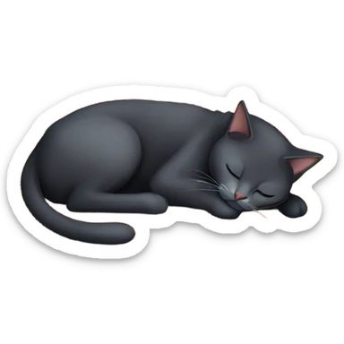 cat sleeping on a moroccan carpet  sticker