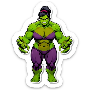 Hulk wife  sticker