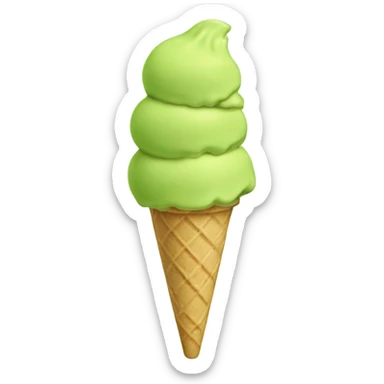 Pistachio ice cream sticker